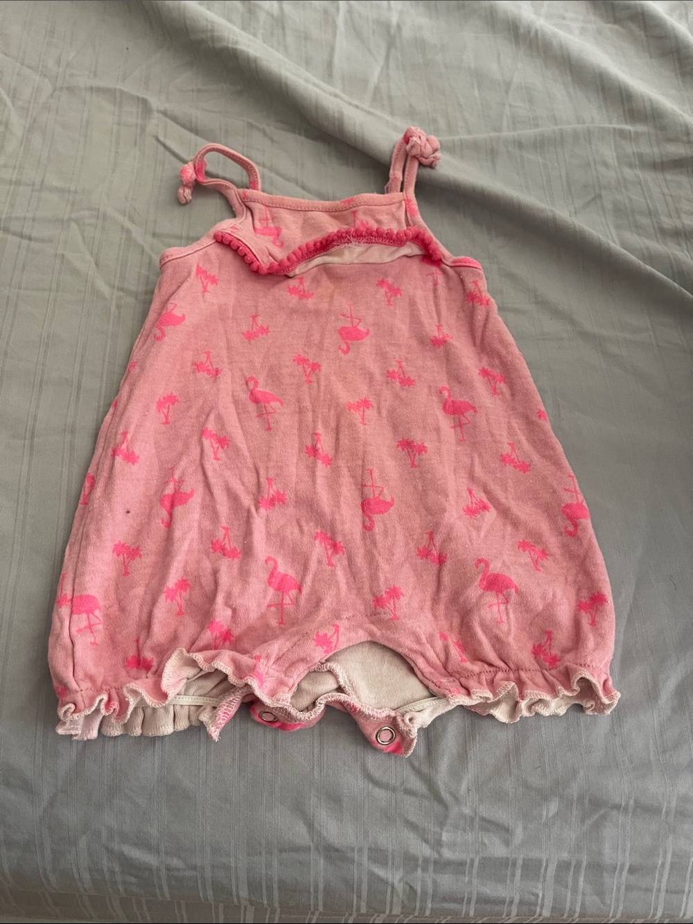 Pink Flamingo Baby Romper